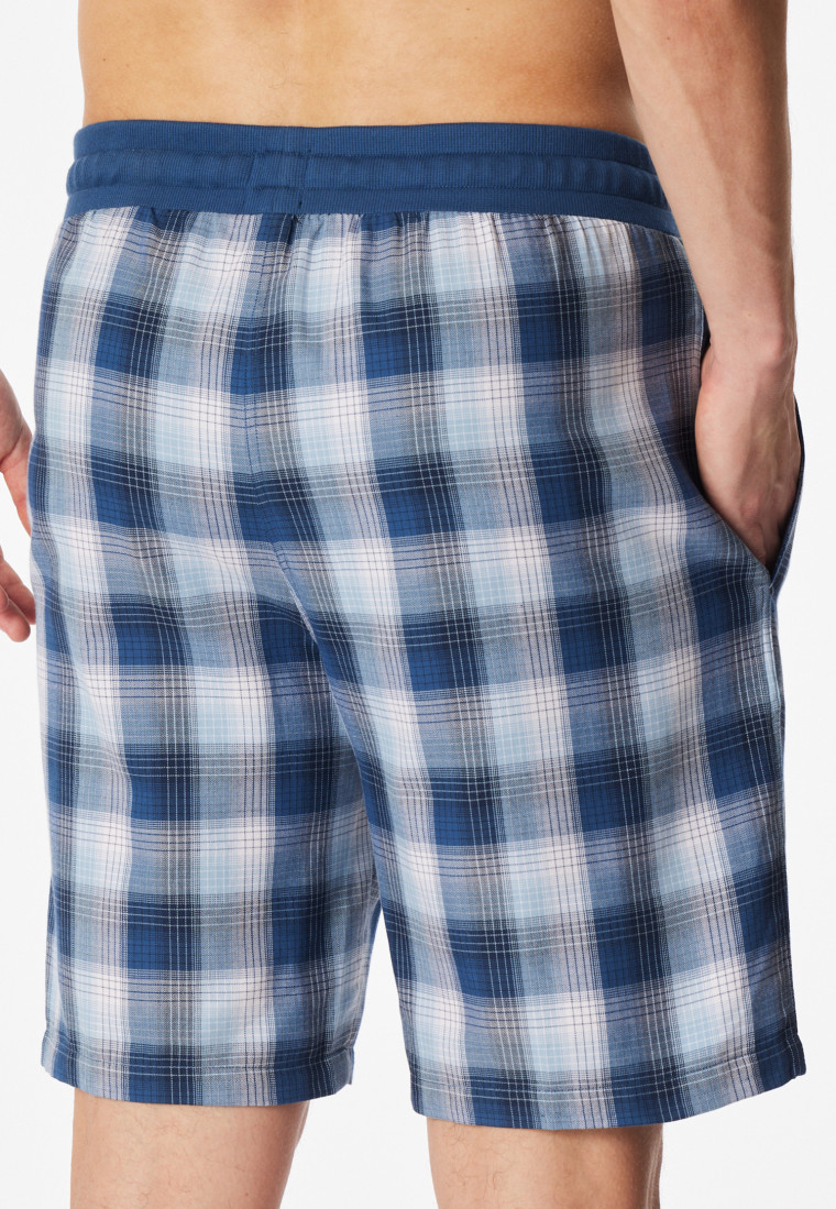 Bermuda Webware pacific blue kariert - Mix+Relax