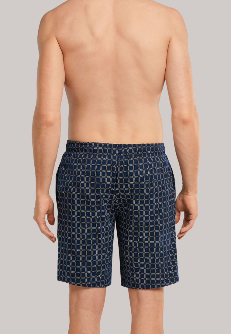 Bermuda shorts midnight blue checkered - Mix + Relax