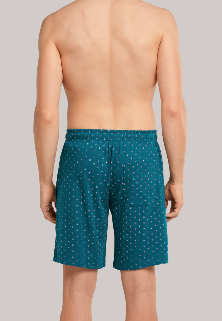 Bermudashorts petrol gemustert - Mix+Relax