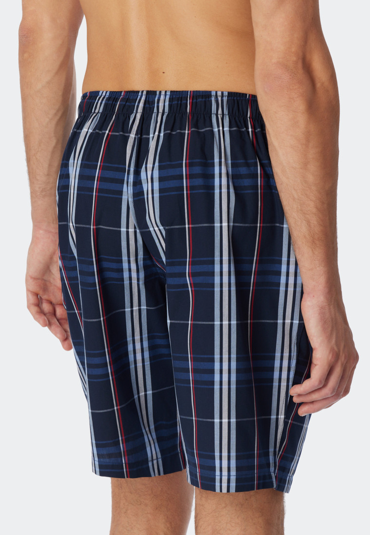 Bermudashirt geweven stof biologisch katoen ruiten veelkleurig - Mix+Relax