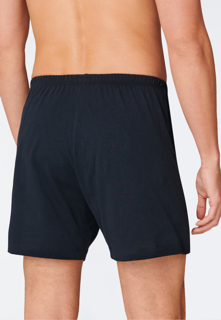 Boxer lot de 2 jersey noir/bleu foncé - Boxershorts Multipack