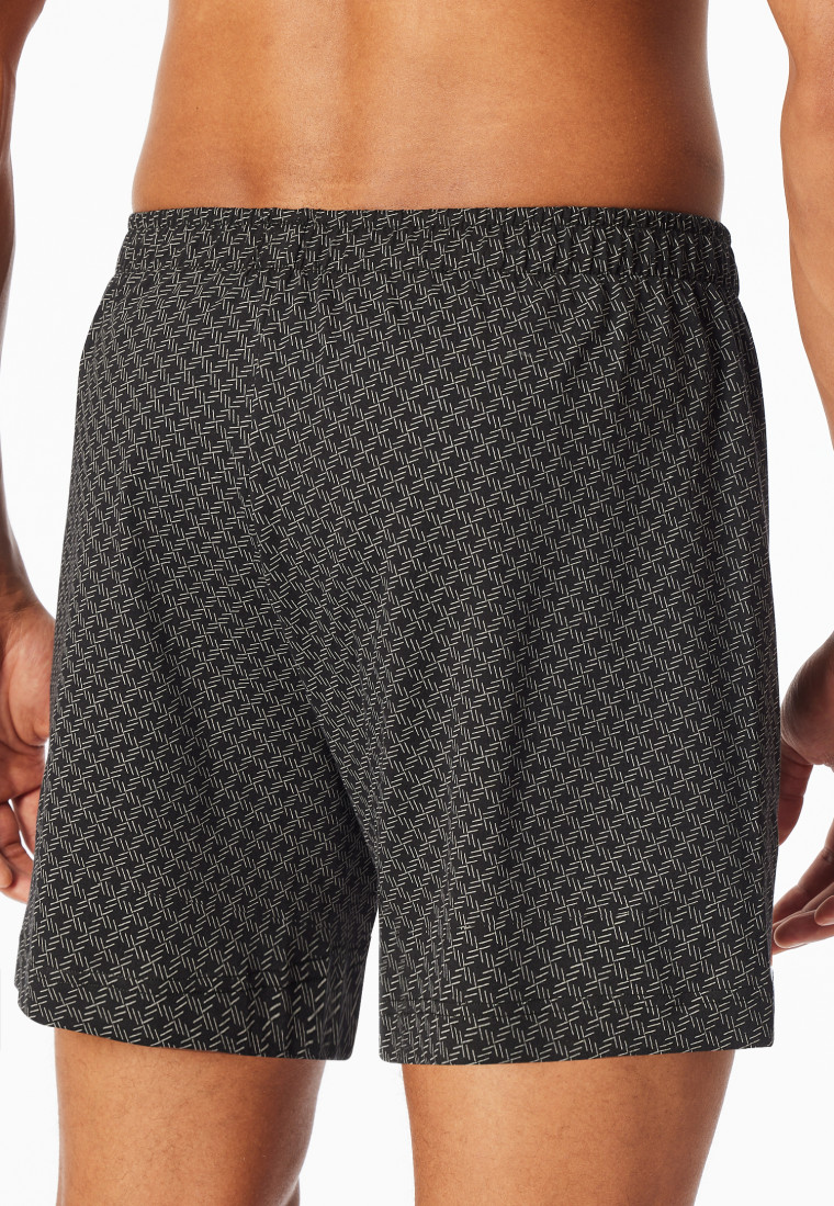 Boxer shorts 2-pack jersey plain patterned paper airplane brown - Boxer shorts multipacks