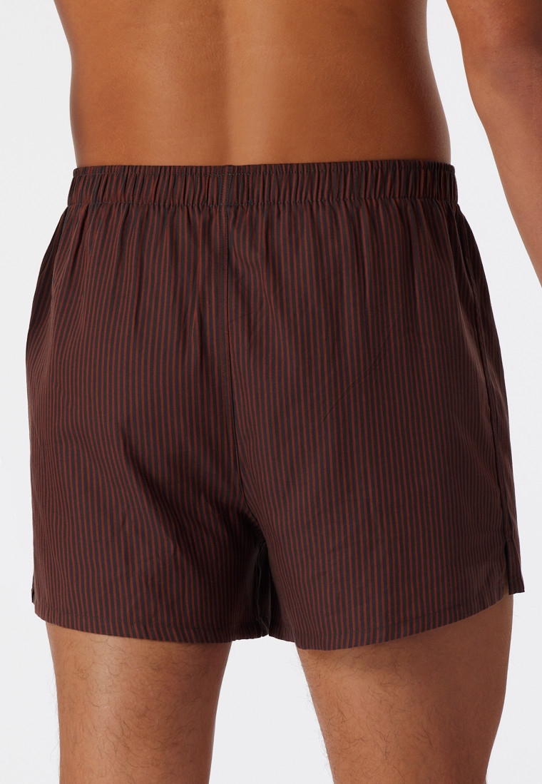 Boxershorts 2-pack geweven stof effen gestreept veelkleurig - Boxershorts Multipacks