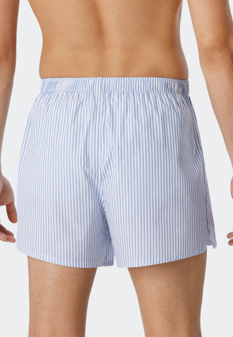 Confezione da 2 boxer in tessuto a righe in tinta unita, multicolore - Fun Prints