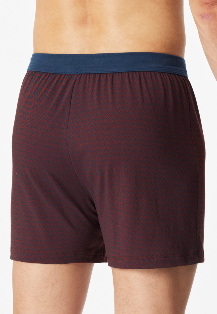 Boxershorts gemustert rot - Comfort Fit