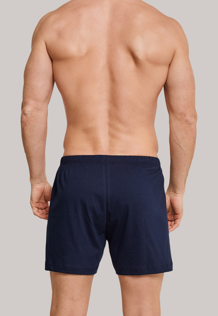 Boxer shorts jersey 2-pack solid dark blue - selected! premium