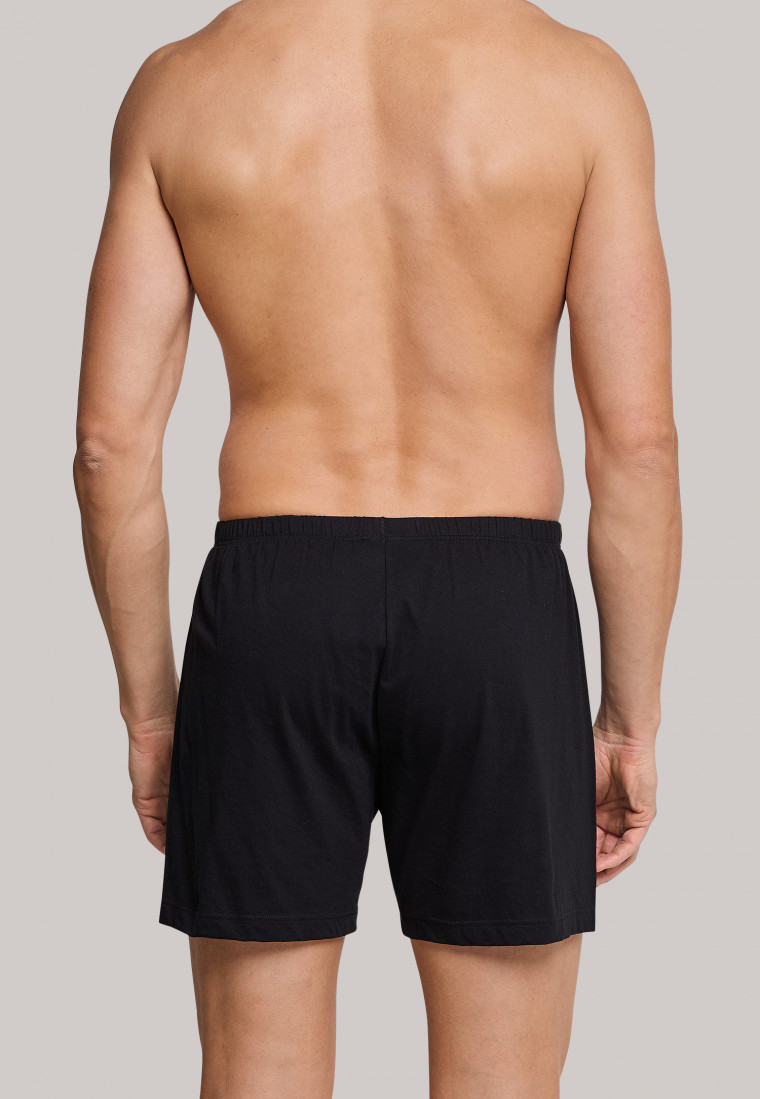 Boxershorts jersey 2-pack effen zwart - selected! premium