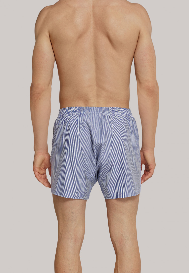 Boxershorts Webware blau-weiß gestreift - Original Classics