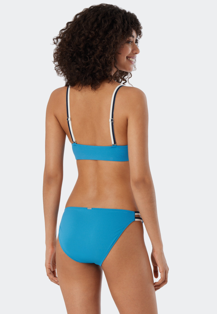 Bikiniset met beugel verstelbare bandjes mini-slip rib-look aquarium - Underwater