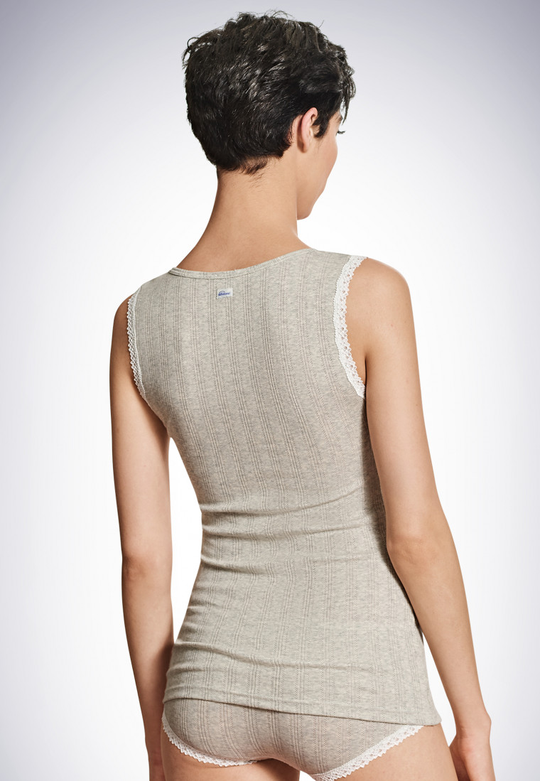 Chemisette heather gray - Revival Agathe