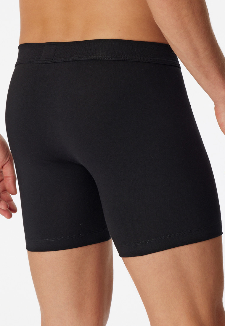 Cyclist shorts opening zwart - Long Life Cotton