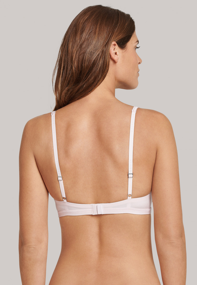 Triangel-BH bügellos gepaddet rosé - Long Life Softness