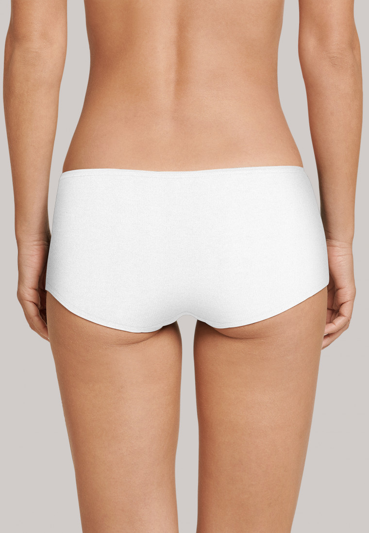 Short blanc côtelé - Personal Fit Rippe