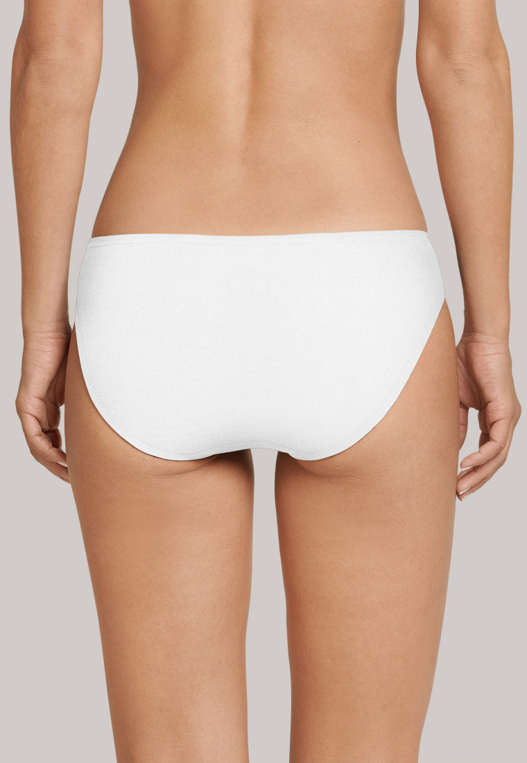 Tai slip a doppia costa di colore bianco - Personal Fit Rippe