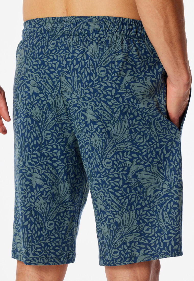 Hose kurz khaki gemustert - Mix+Relax