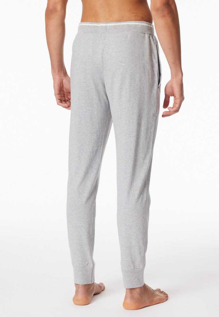Hose lang Bündchen grau meliert - Mix+Relax