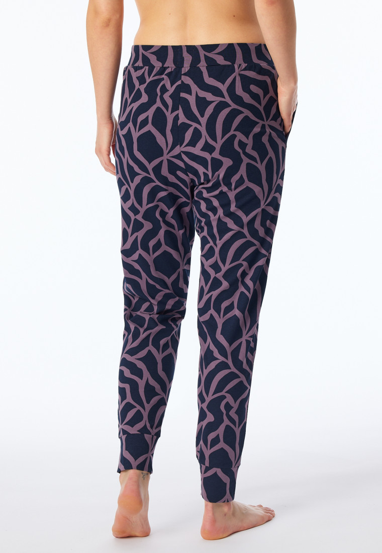 Hose lang Bündchen multicolor gemustert - Mix+Relax