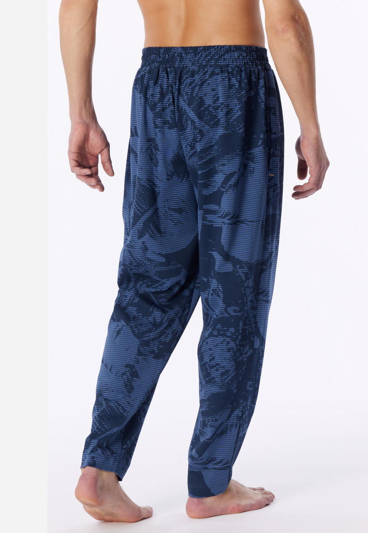 Langere broek in deep sea blue - Mix+ Relax