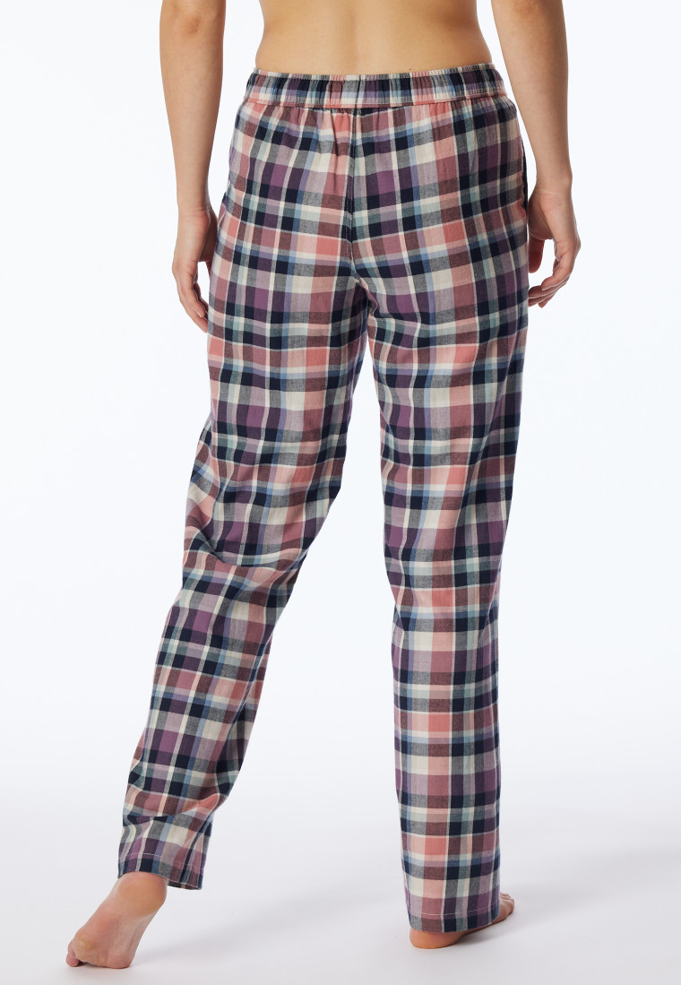 Hose lang Flanell Organic Cotton Karos multicolor - Mix+Relax