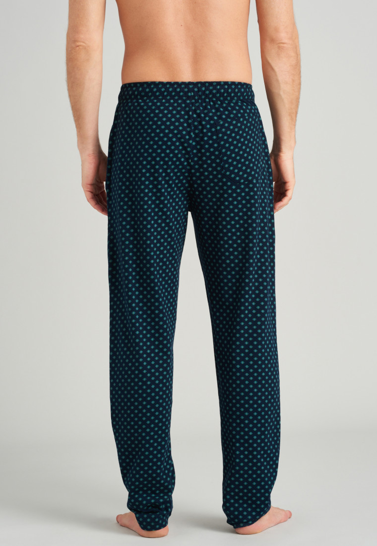 Pantalon long vert à motifs - Mix + Relax