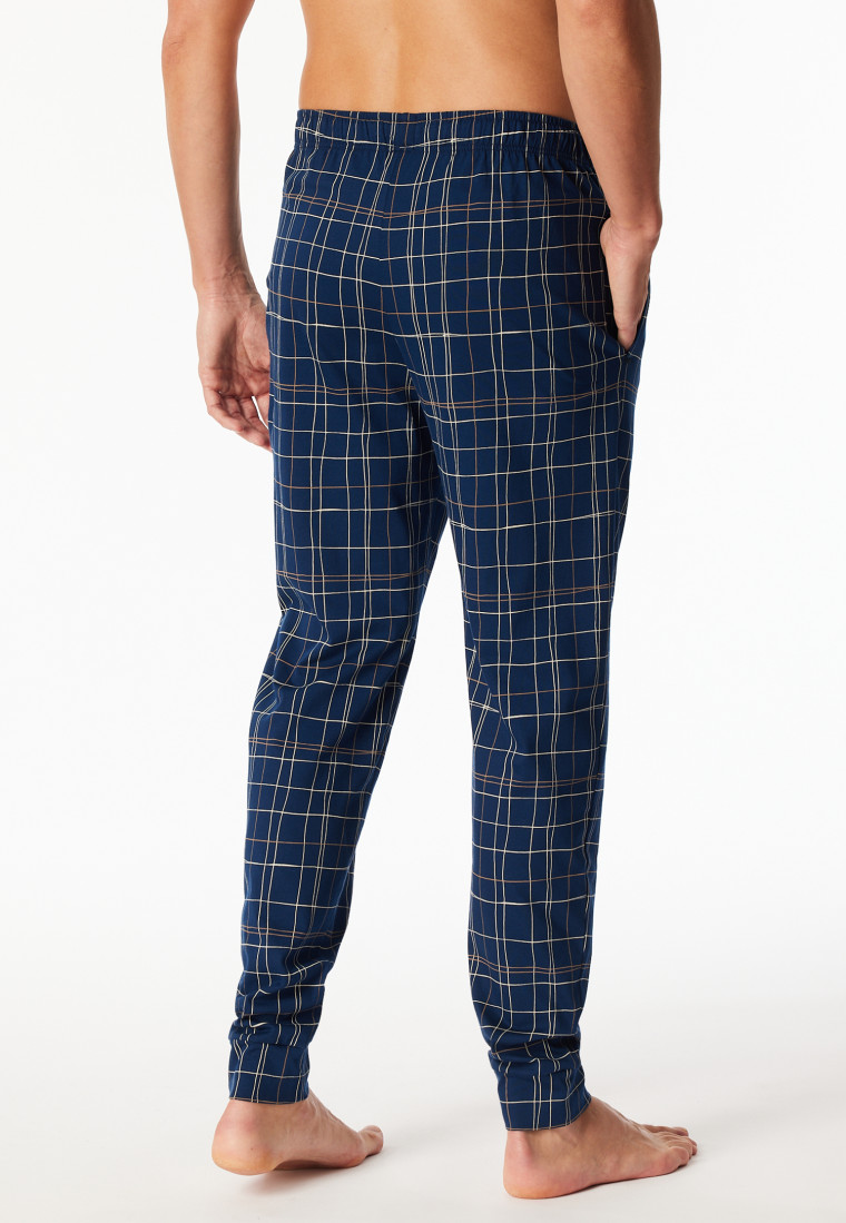 Broek lang jersey manchetten ruitjes multicolour - Mix+ Relax