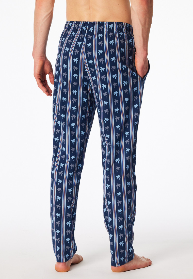 Hose lang Karos graphit bedruckt - Mix+Relax