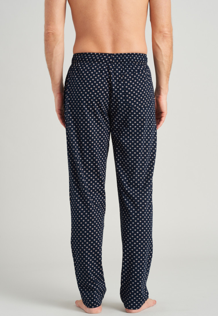 Pantaloni lunghi con fantasia blu notte - Mix + Relax