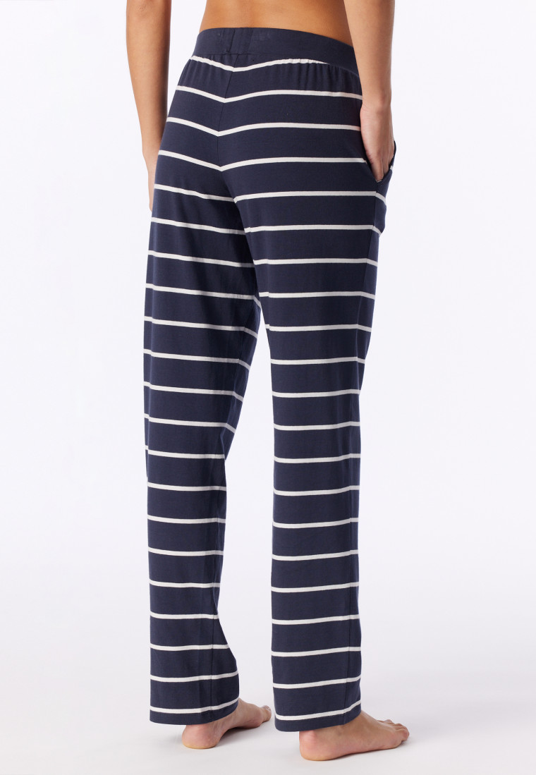 Pantalon long à rayures bleu foncé - Mix+Relax