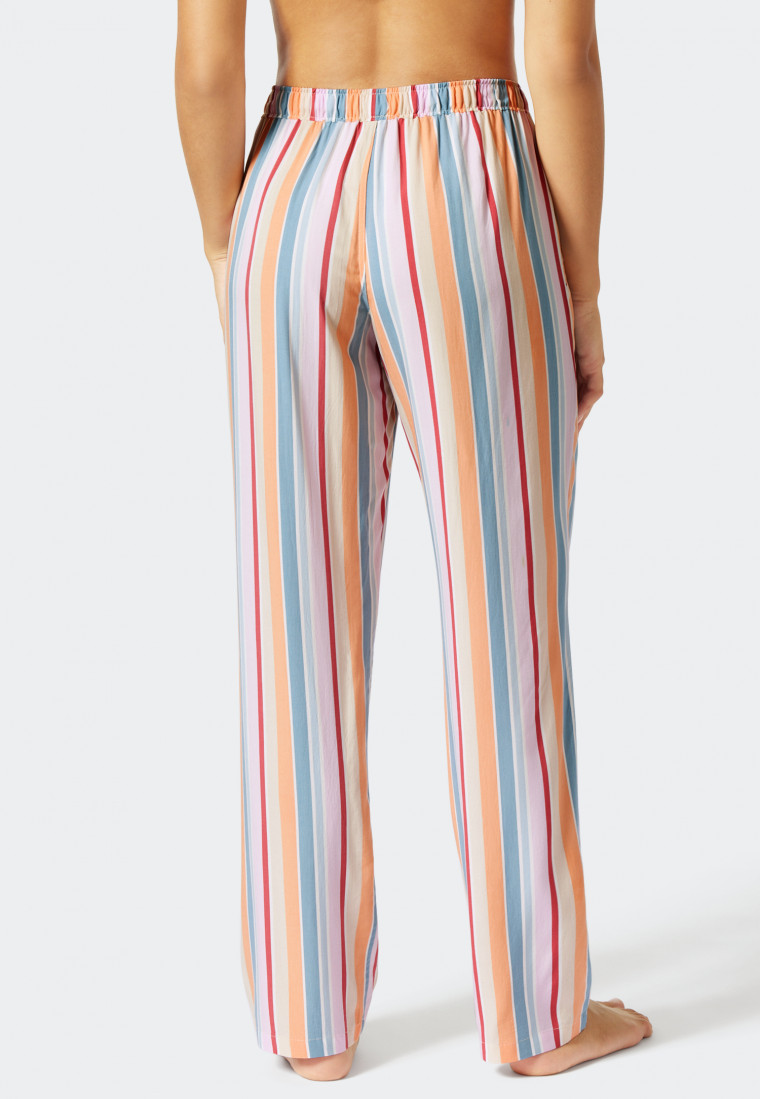 Pants long weave viscose stripes multicolored - Mix & Relax