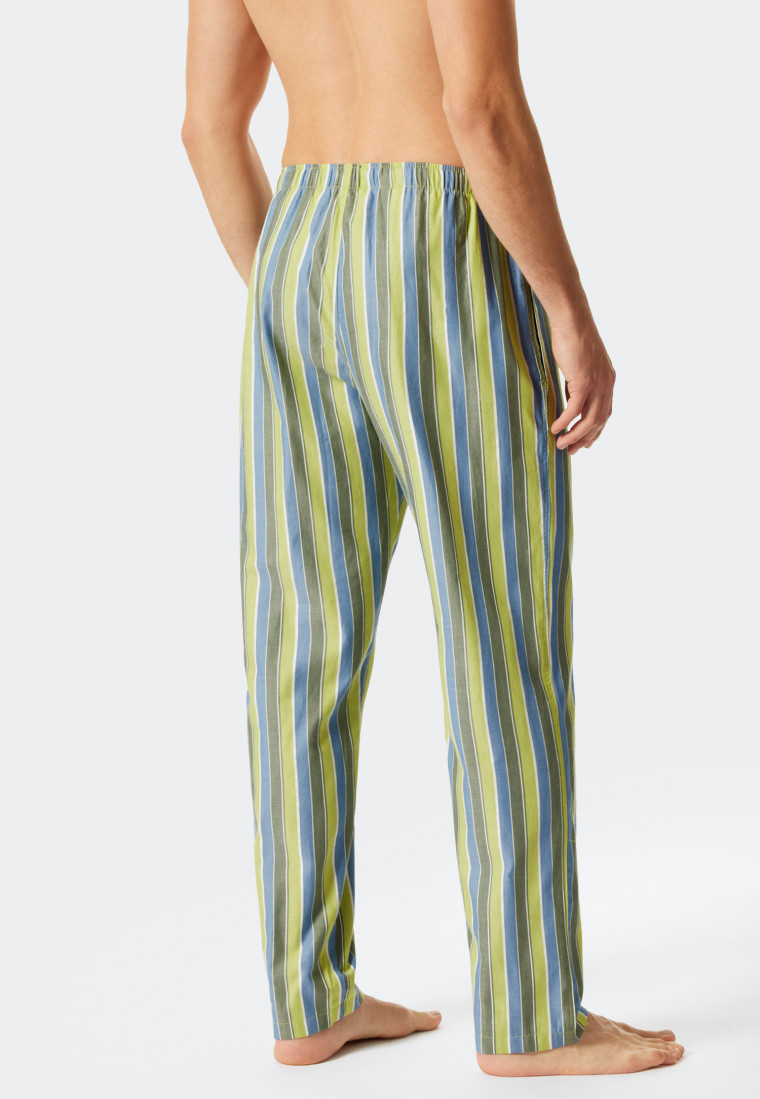 Pantaloni lunghi in tessuto a righe, multicolore - Mix+Relax | SCHIESSER