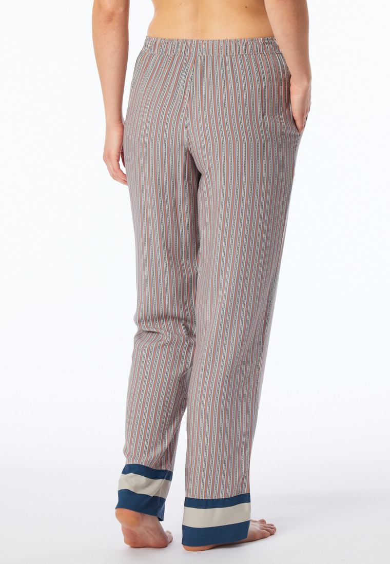 Lange geweven broek strepen multicolour - Mix+ Relax