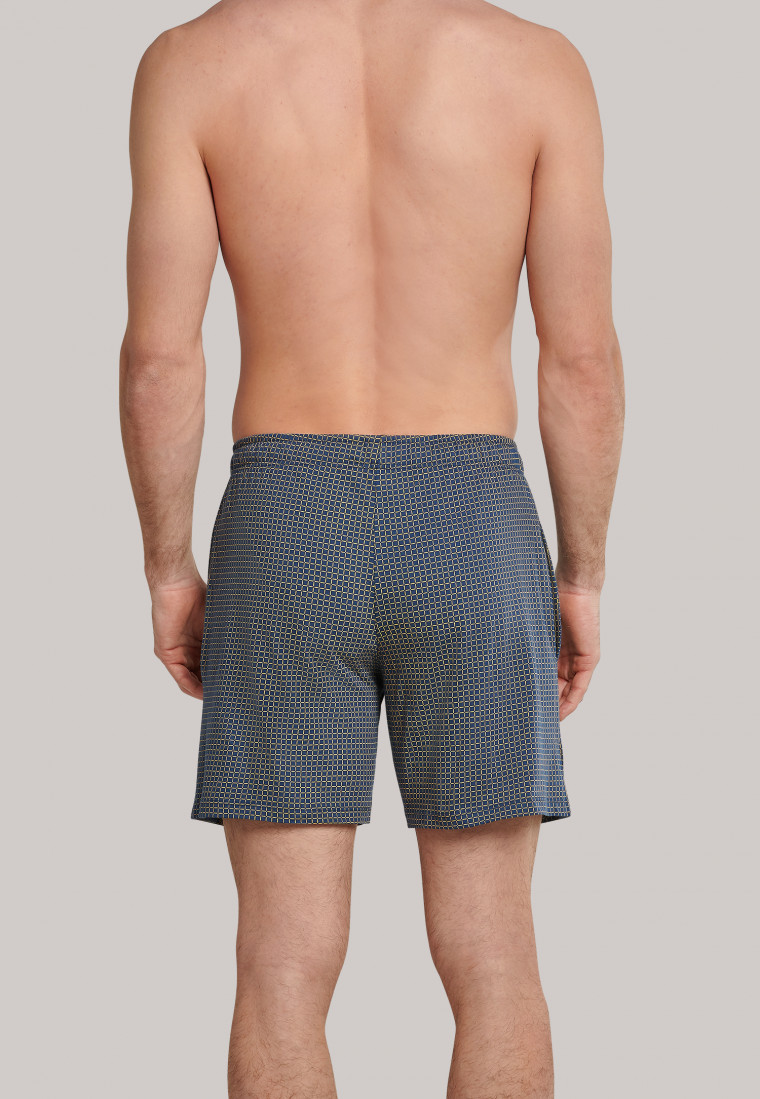 Long boxer jersey grijs-curry patroon - Mix+Relax