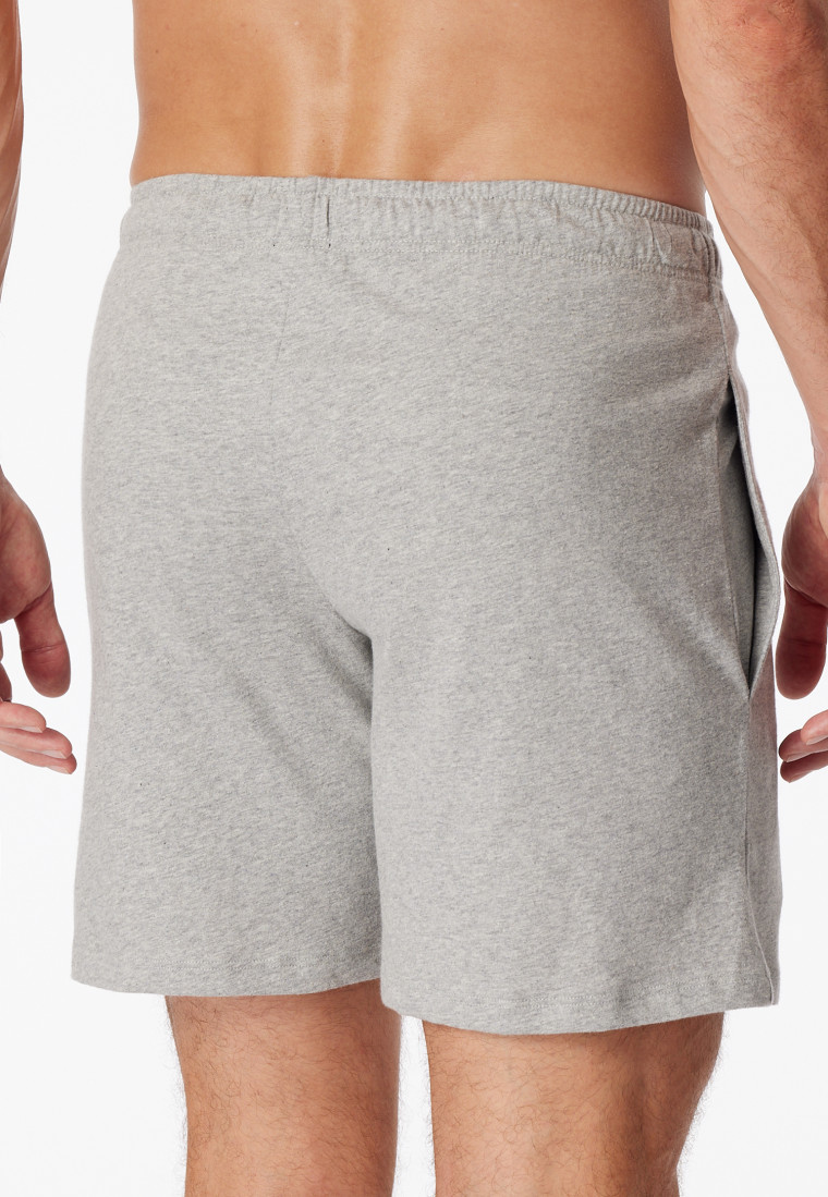 Long Boxer Jersey grau-meliert - Mix+Relax