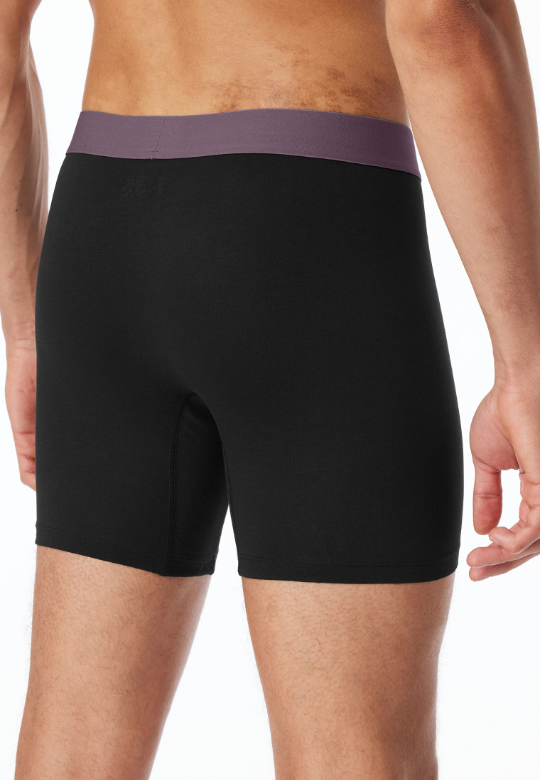 Long shorts 2-pack Organic Cotton woven elastic waistband multi-colored - 95/5