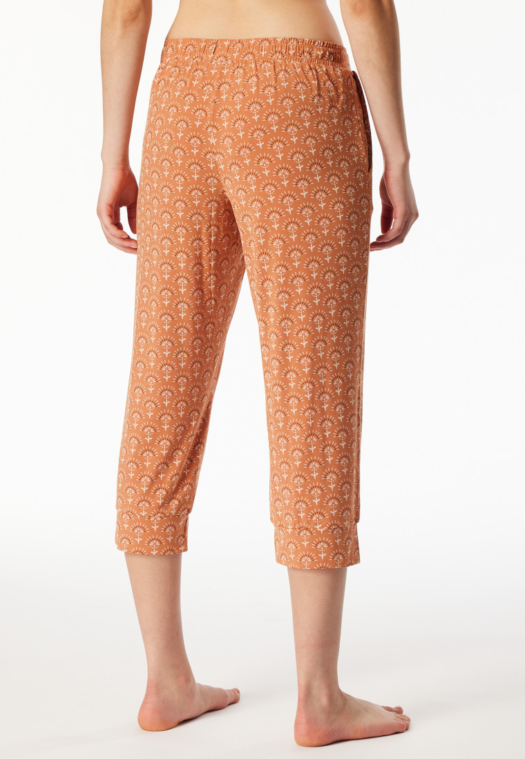 Loungehose 3/4-lang Modal Ornament multicolor - Mix+Relax