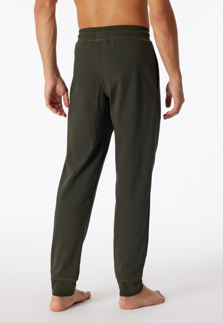 Unisex Cuffed Sweat Pants, Dark Olive