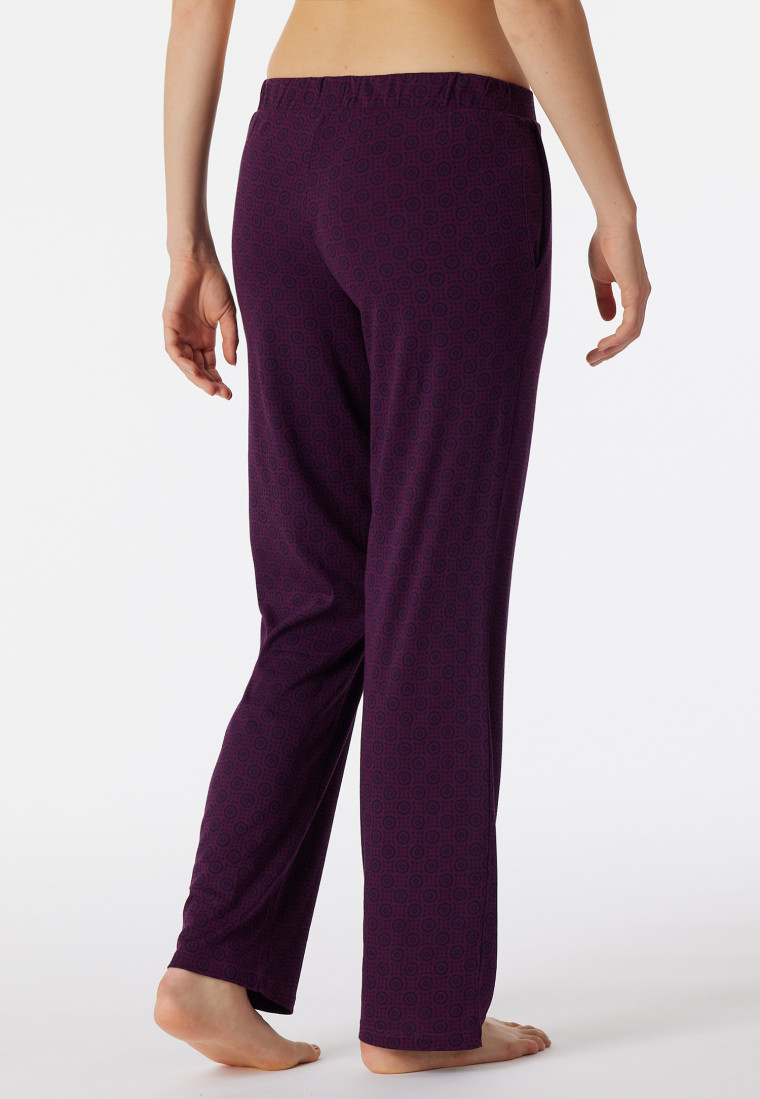 Lounge pants long graphic print multicolored - Mix+Relax