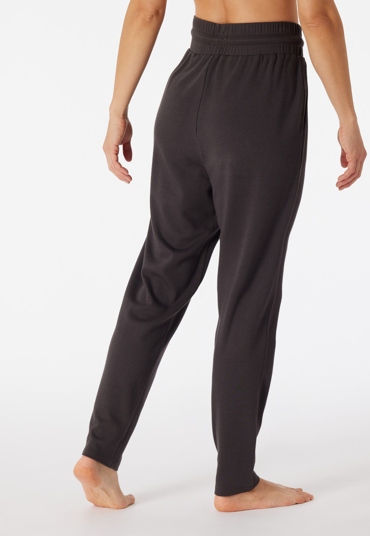 Loungebroek lang interlock antraciet - Mix+Relax