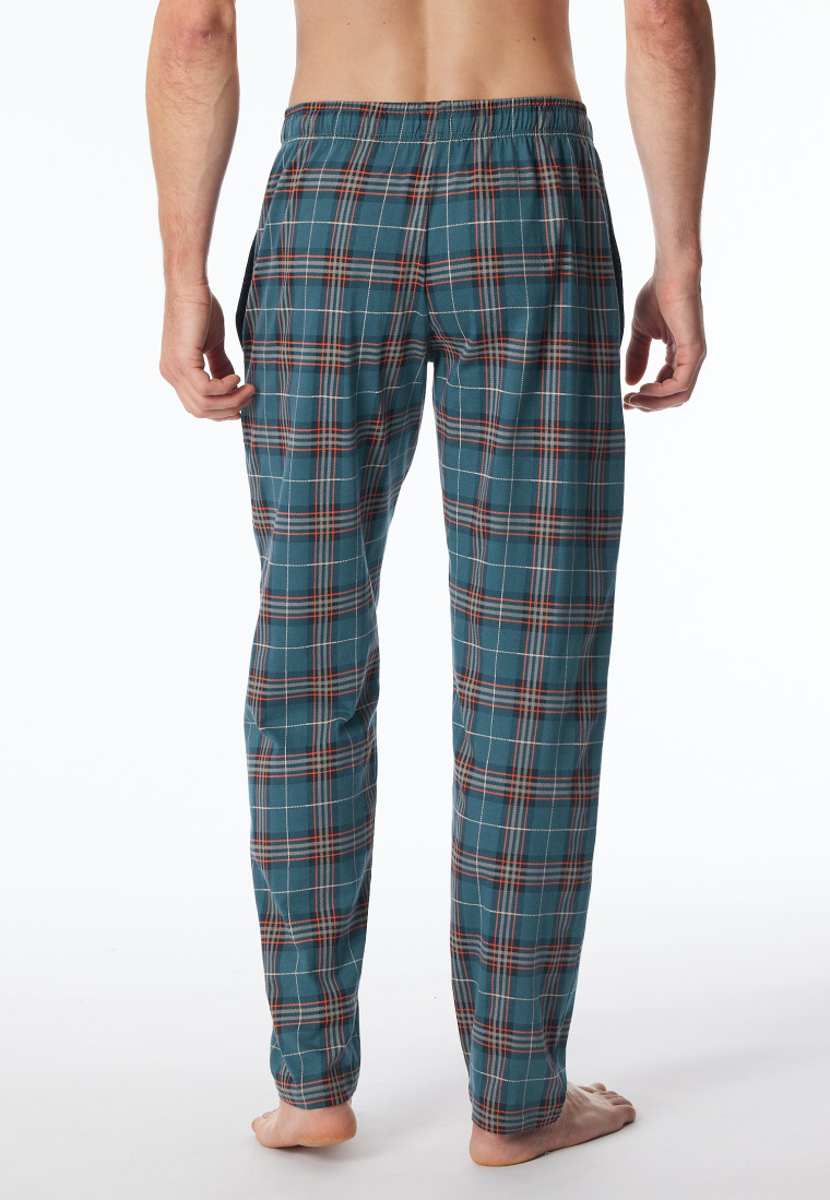 Lounge pants long Organic Cotton chequered multi colored Mix Relax