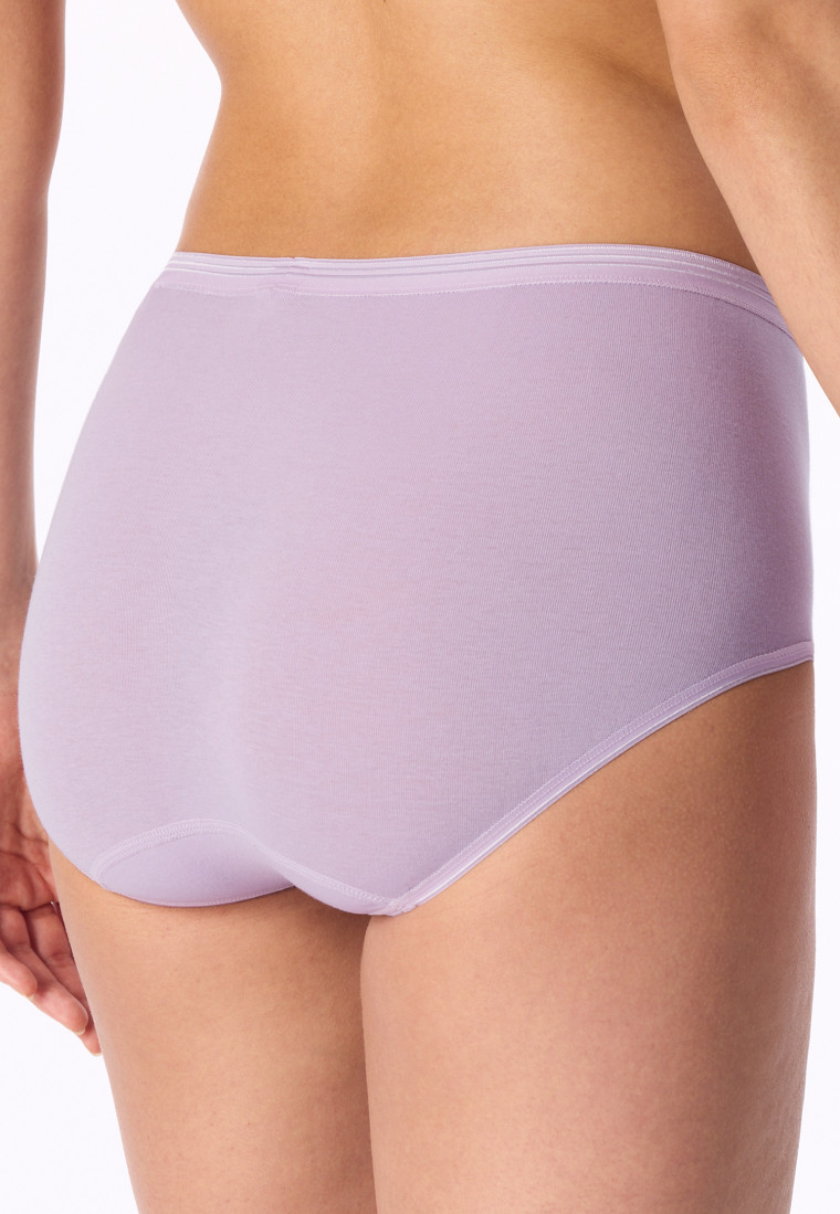 Culotte midi côtelée, couleur orchidée - Luxury