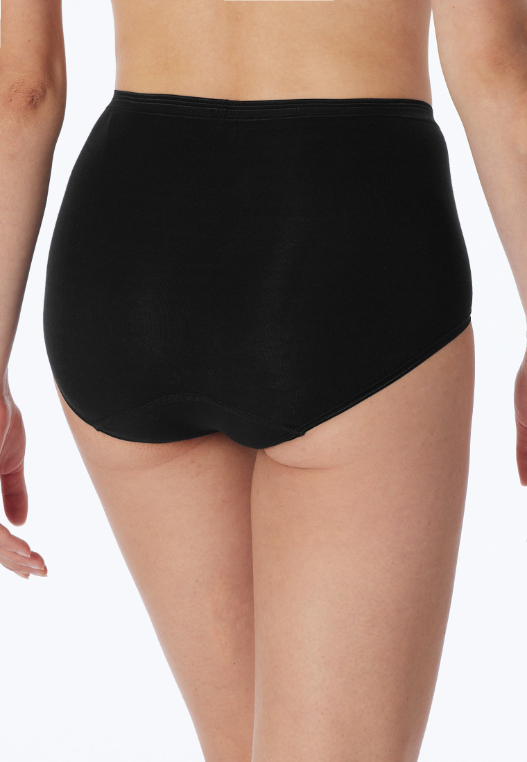 Classic midi brief fine rib black - Luxury