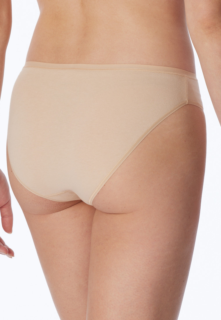 Mini panty 2-pack organic cotton sand - 95/5