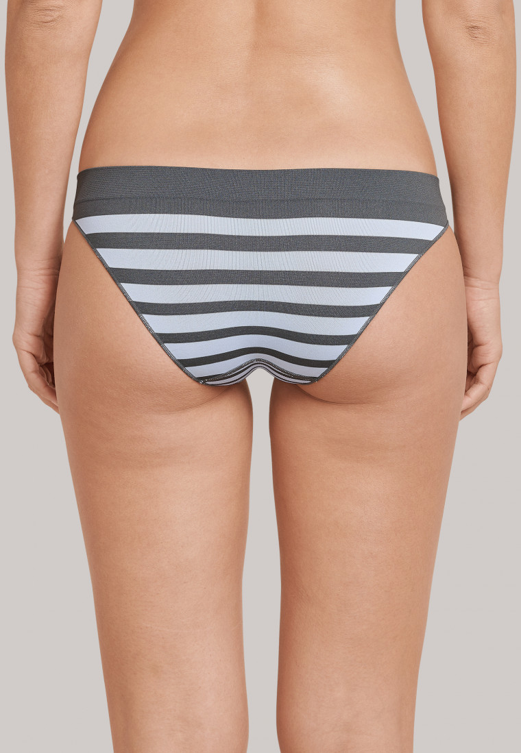 Mini Panty seamless stripes dark grey - Seamless Light