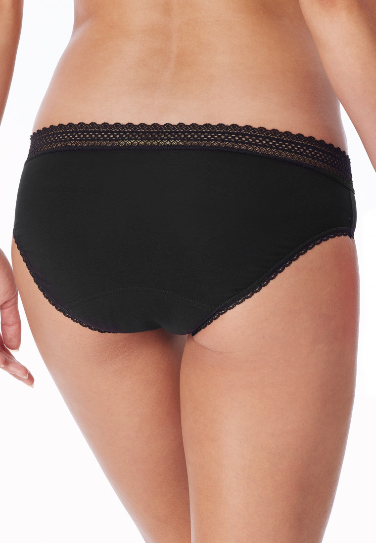 Lot de 2 culottes menstruelles en dentelle noire - Secret Care