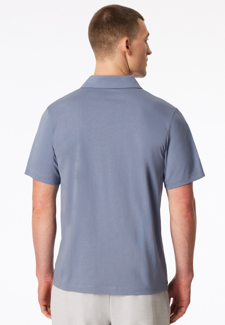 Poloshirt Jersey blaugrau - Mix+Relax