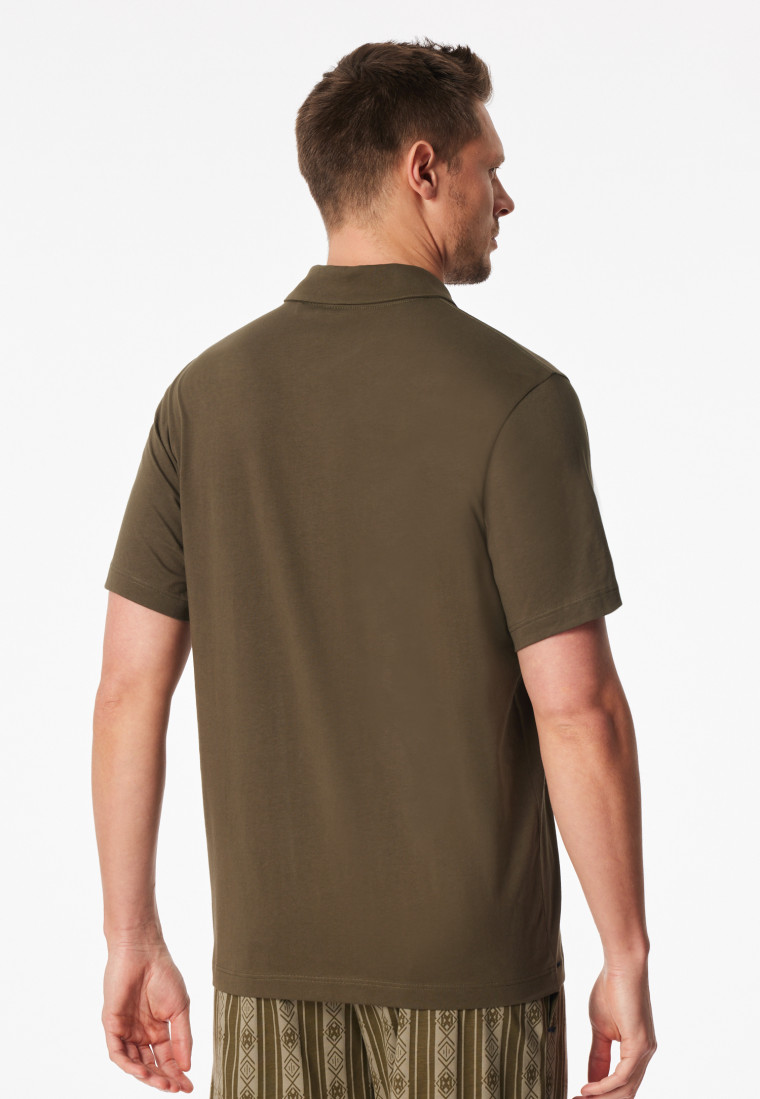 Polo in jersey oliva - Mix+ Relax