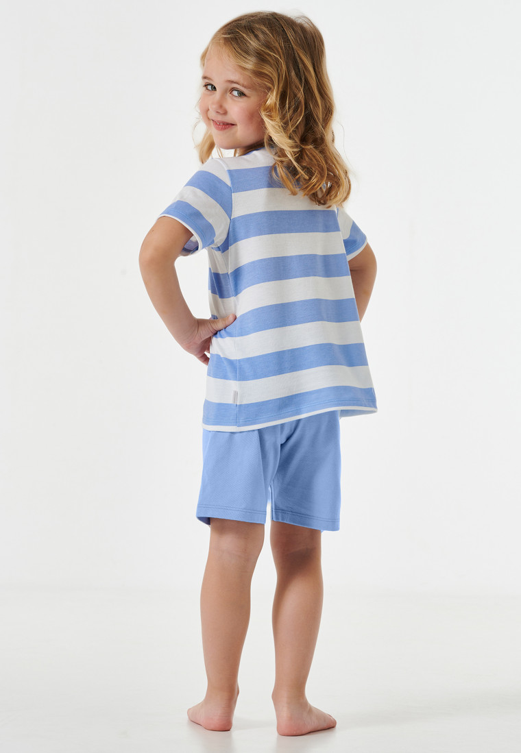 Shortama Blockringel Unicorn wit - Casual World