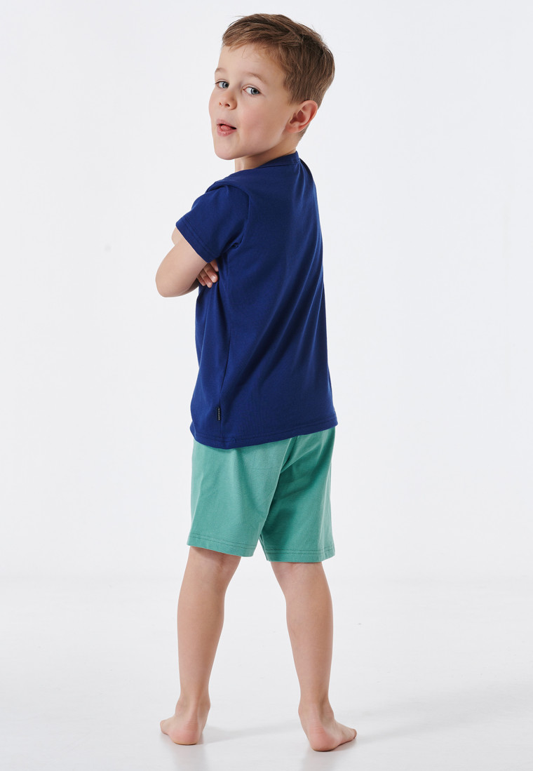 Pyjama short donkerblauw - Casual World