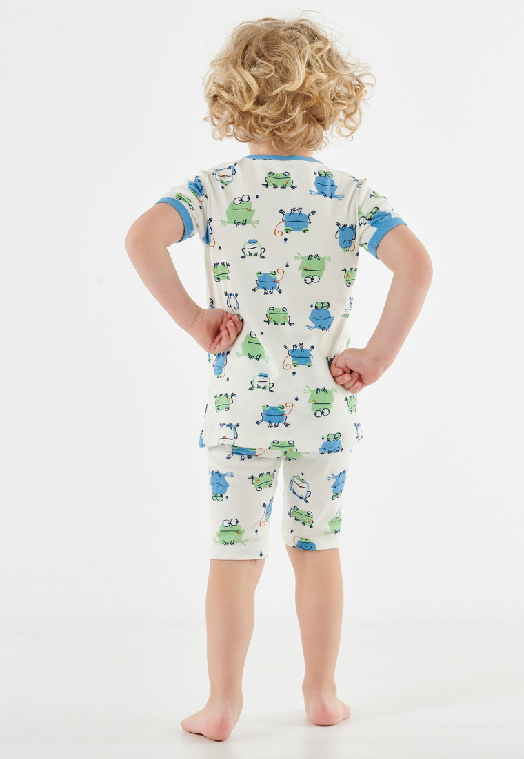 Pyjamas short frogs off-white - Natural Love