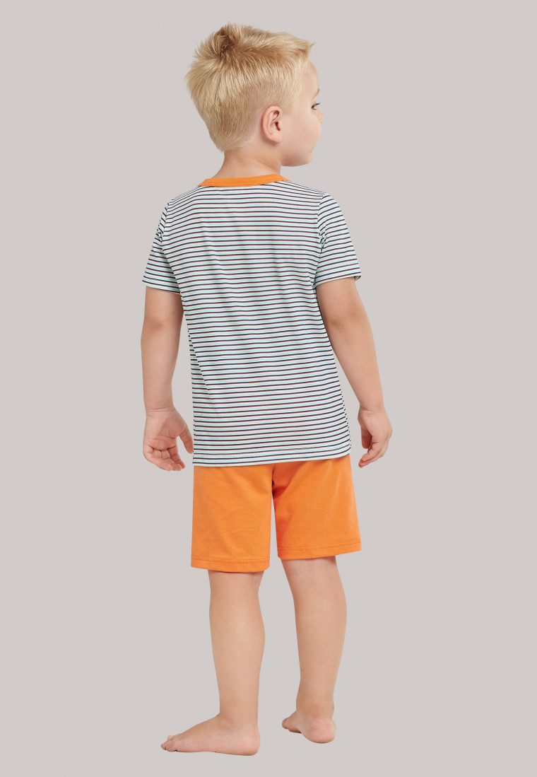 Pyjama court Organic Cotton rayures rat plongeur multicolore - Rat Henry